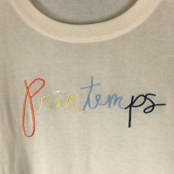 ModCloth Light Sweater “Printemps” 3/4 Sleeves - Picture 8 of 8